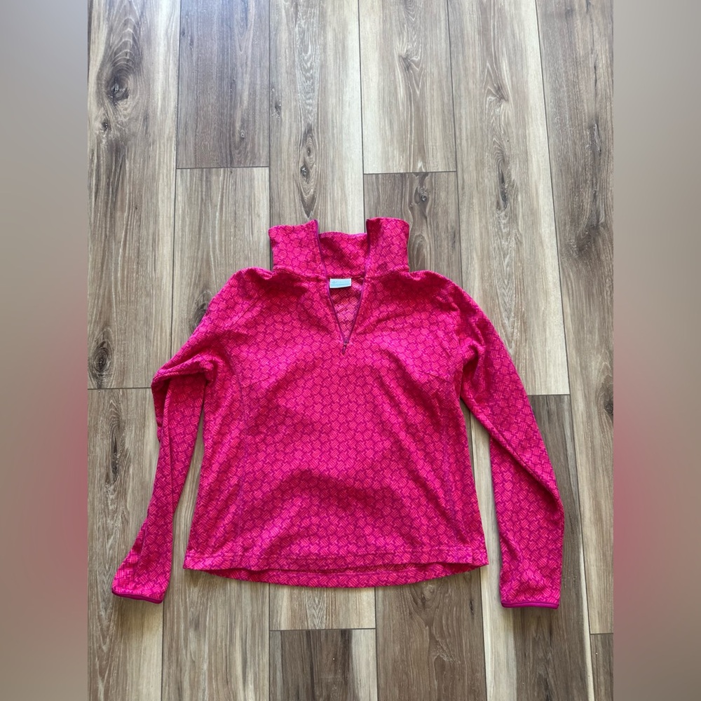 Columbia womens quarter zip fleece pullover size large